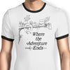 Where the Adventure Ends - Ringer T-Shirt