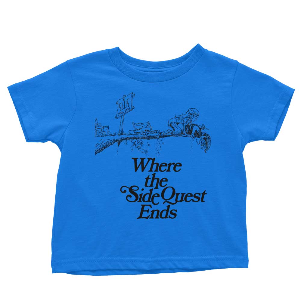 Where the Side Quest Ends - Youth Apparel