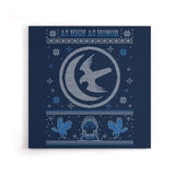 White Falcon Sweater - Canvas Print