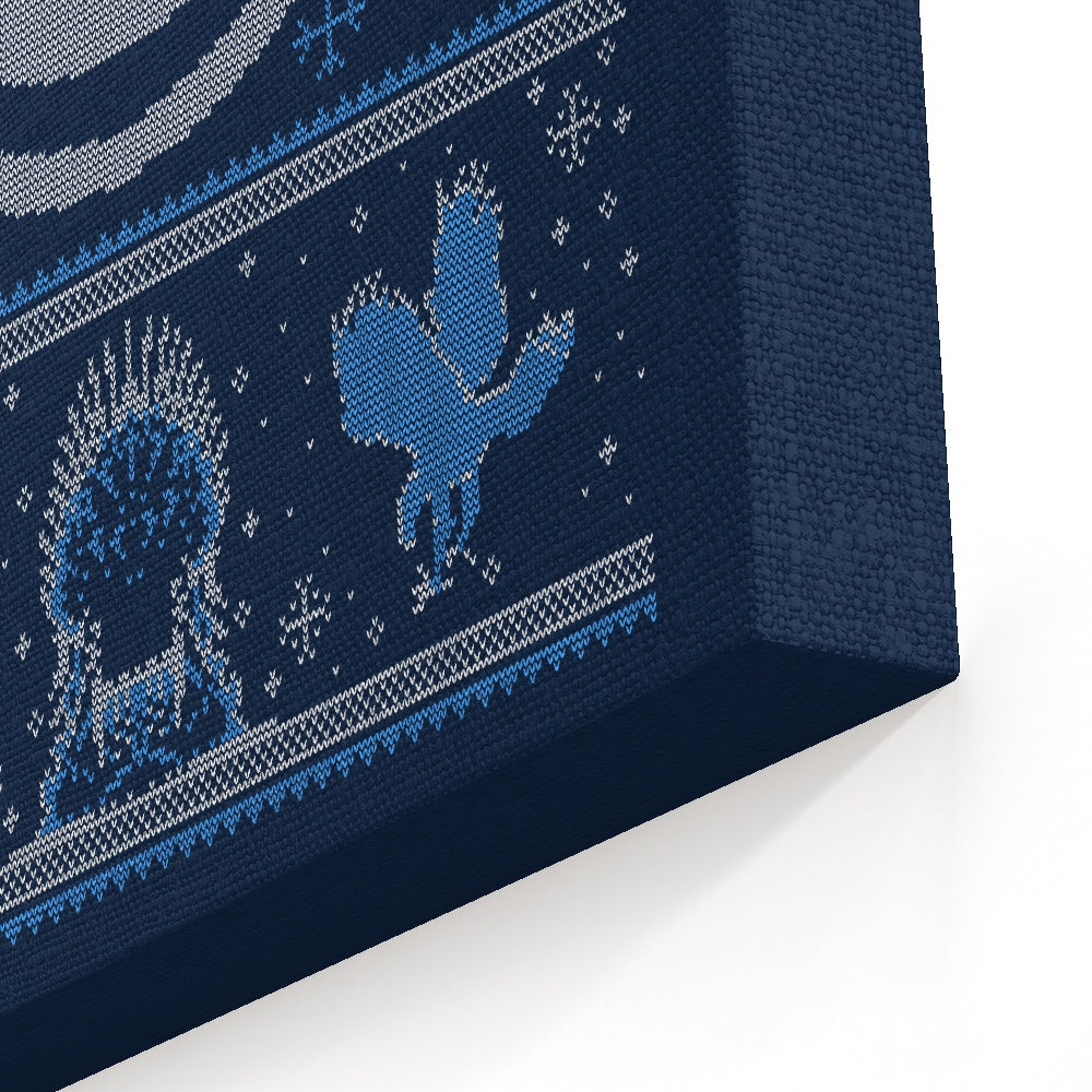 White Falcon Sweater - Canvas Print