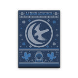 White Falcon Sweater - Canvas Print