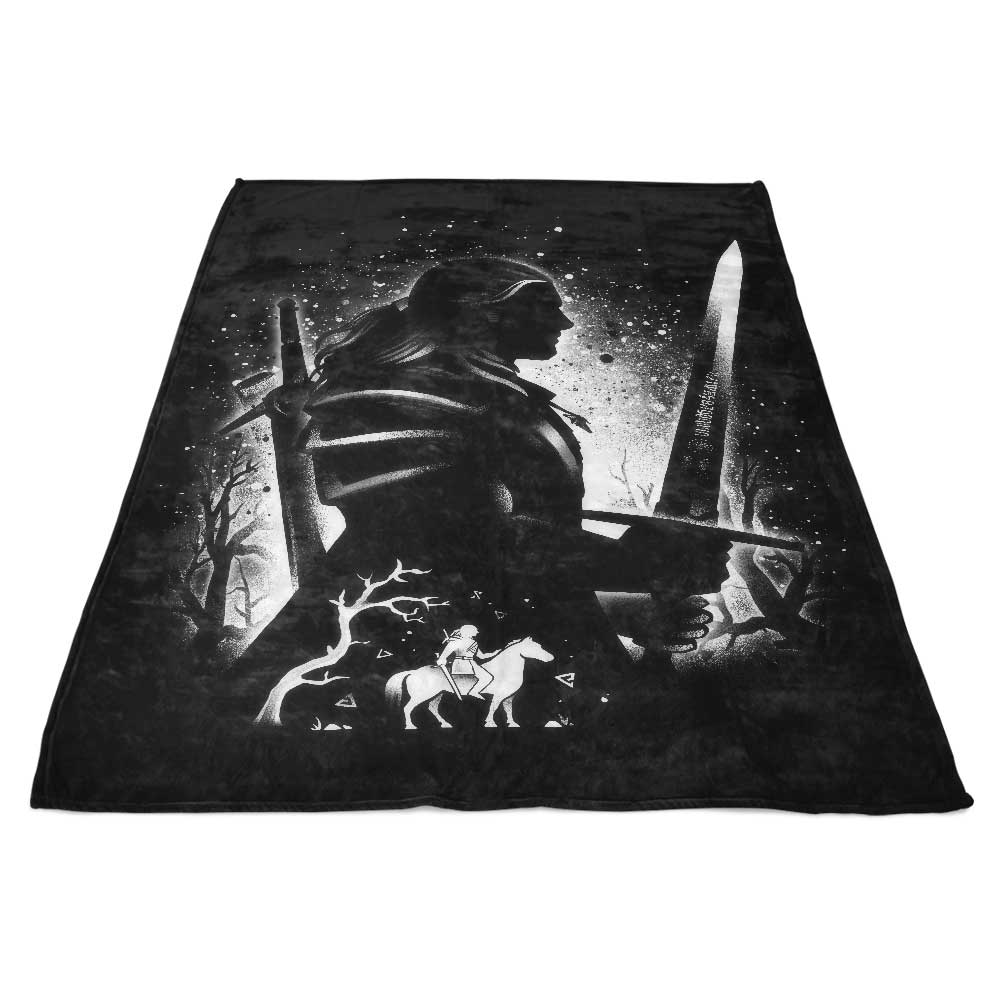 White Wolf of Rivia - Fleece Blanket