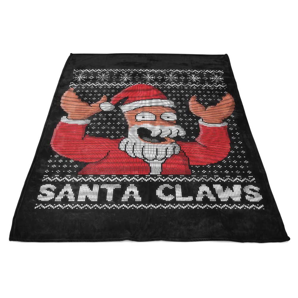 Why Not Santa Claws - Fleece Blanket
