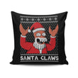 Why Not Santa Claws - Throw Pillow