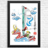 Wind Sailing Watercolor - Posters & Prints