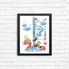Wind Sailing Watercolor - Posters & Prints