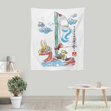 Wind Sailing Watercolor - Wall Tapestry