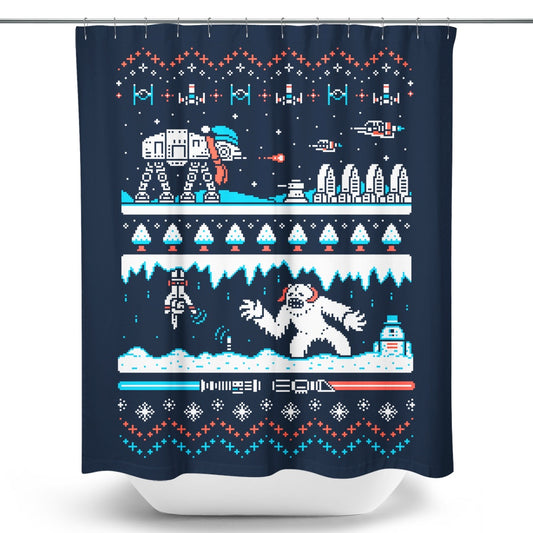 Winter Strikes Back - Shower Curtain