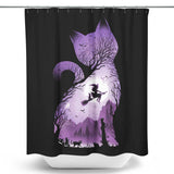 Witch's Cat - Shower Curtain