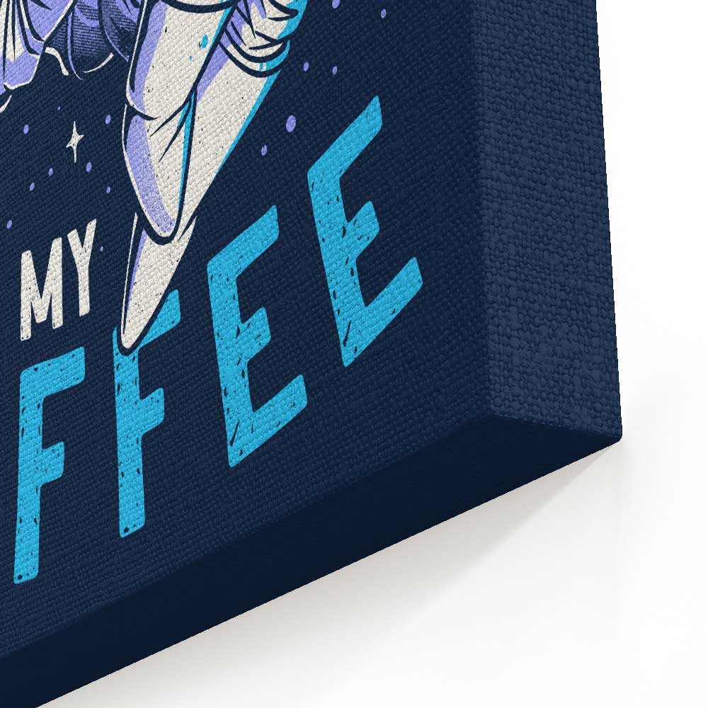 With My Coffee - Canvas Print