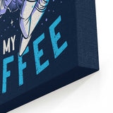 With My Coffee - Canvas Print