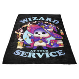Wizard at Your Service - Fleece Blanket