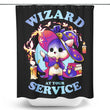 Wizard at Your Service - Shower Curtain