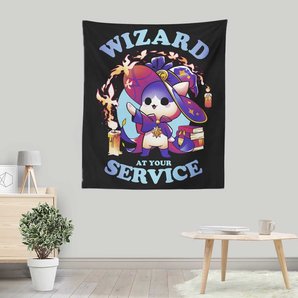 Wizard at Your Service - Wall Tapestry