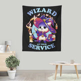 Wizard at Your Service - Wall Tapestry