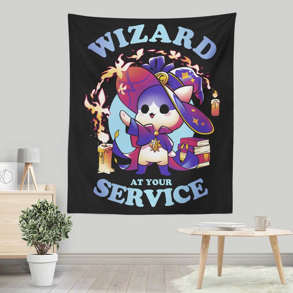 Wizard at Your Service - Wall Tapestry