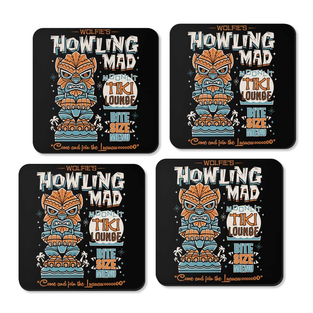 Wolfie Tiki - Coasters