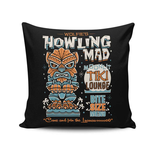 Wolfie Tiki - Throw Pillow