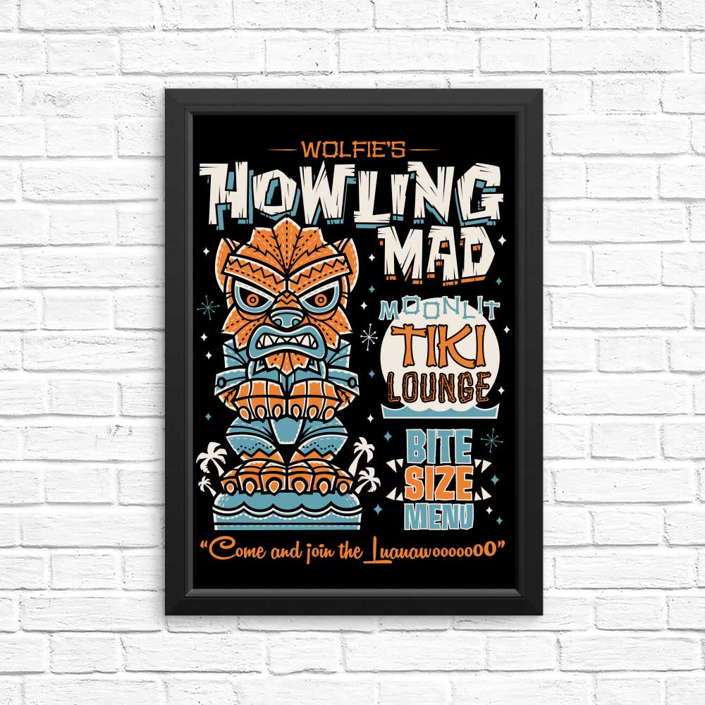 Wolfie Tiki - Posters & Prints