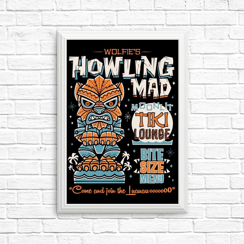 Wolfie Tiki - Posters & Prints