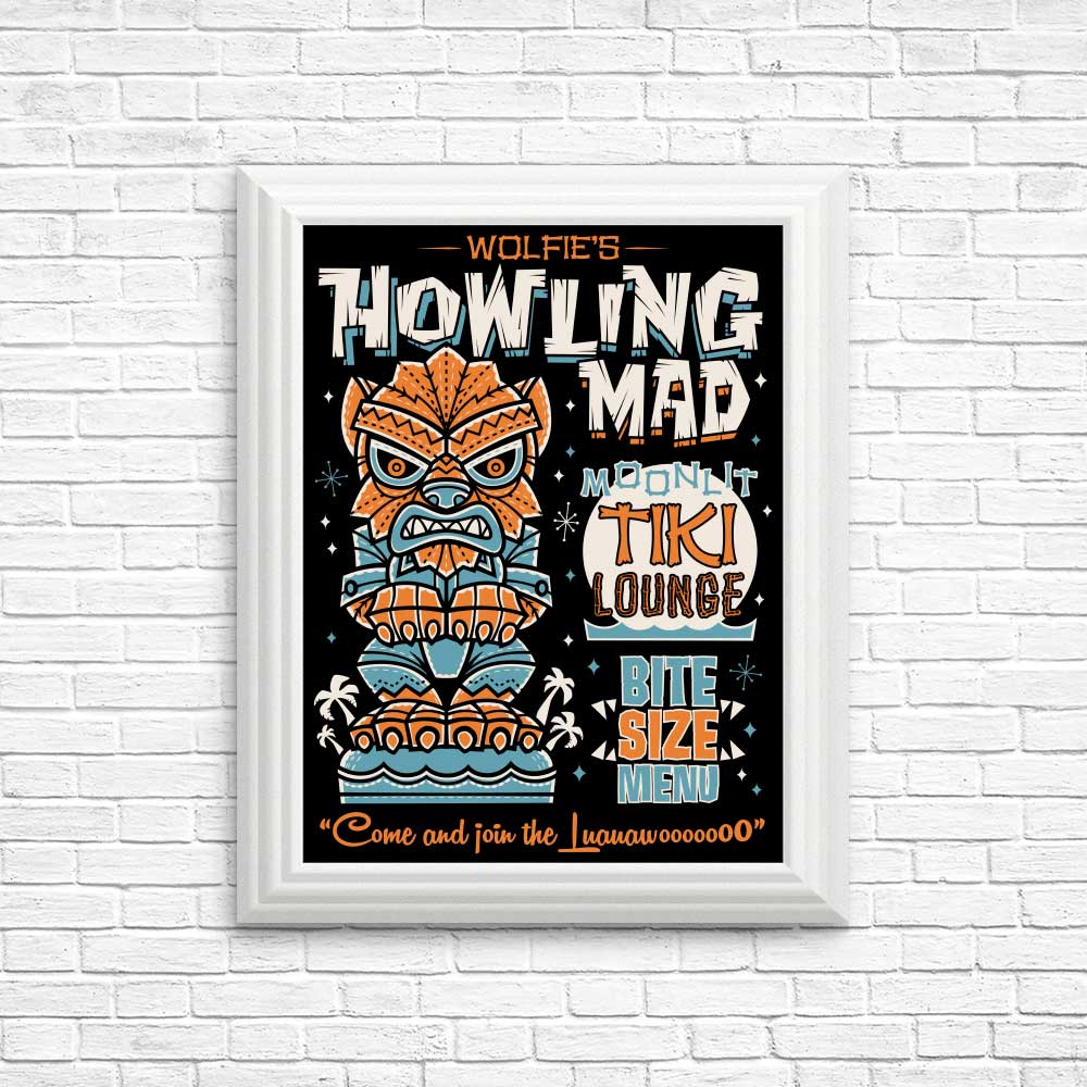 Wolfie Tiki - Posters & Prints
