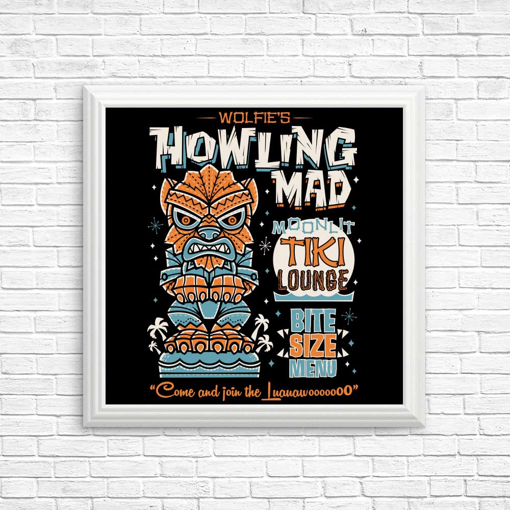 Wolfie Tiki - Posters & Prints