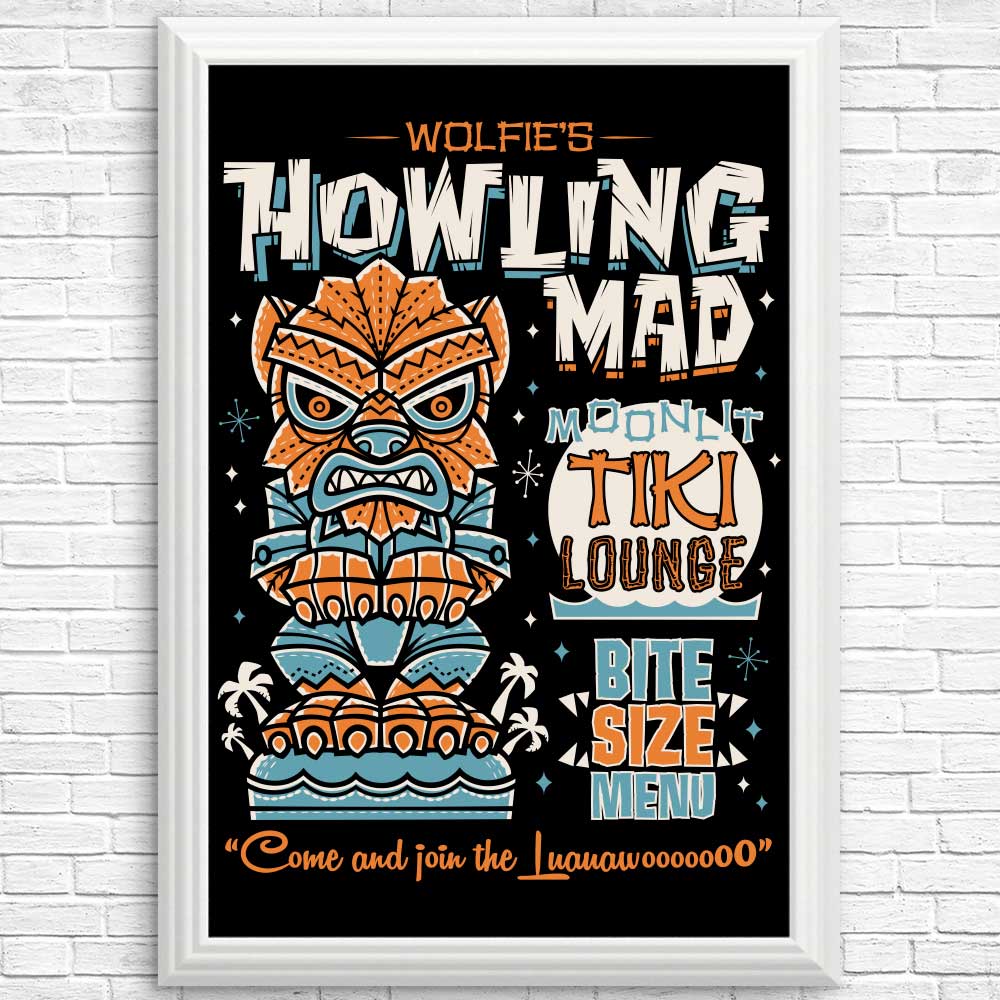 Wolfie Tiki - Posters & Prints