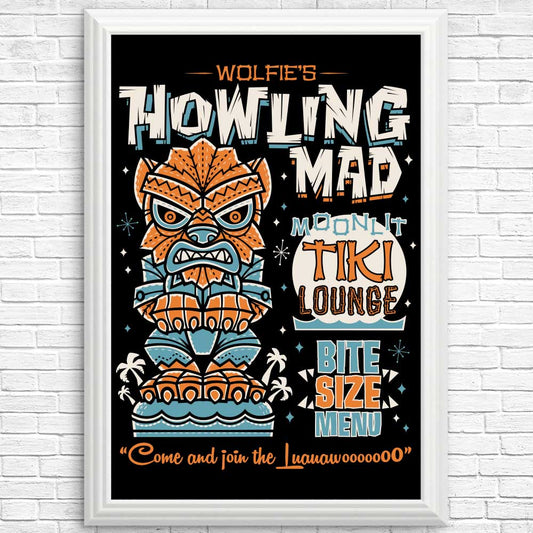 Wolfie Tiki - Posters & Prints