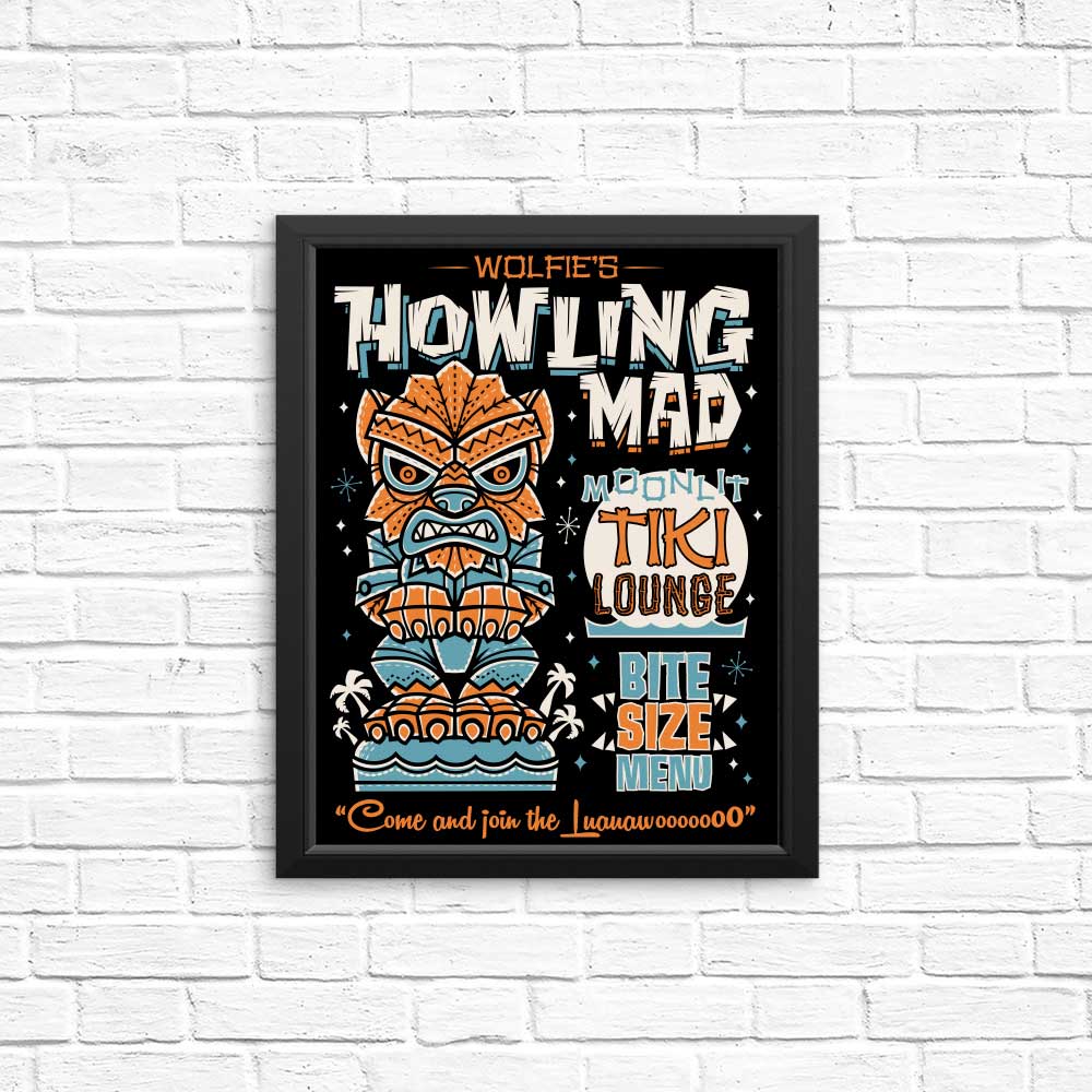 Wolfie Tiki - Posters & Prints