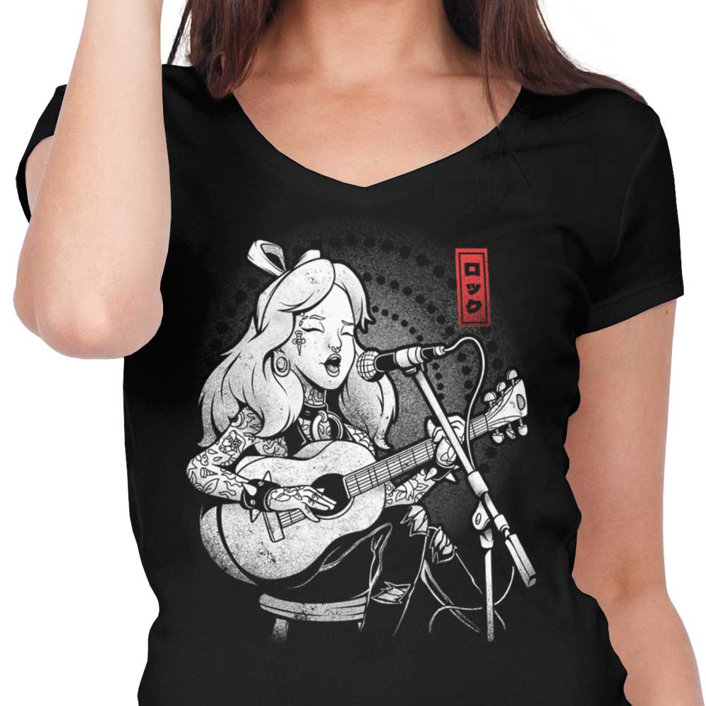 Wonderland Song - Women's V-Neck