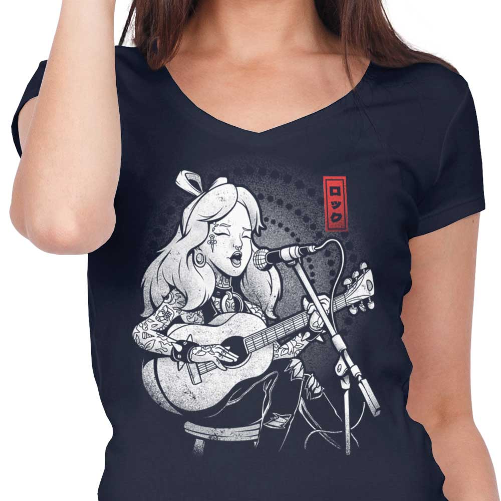 Wonderland Song - Women's V-Neck