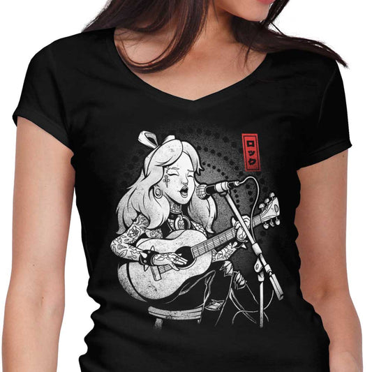 Wonderland Song - Women's V-Neck