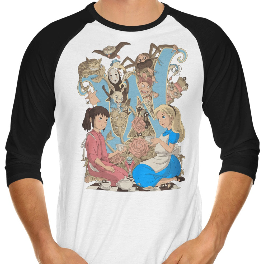 Wonderlands - 3/4 Sleeve Raglan T-Shirt