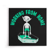Working from Home - Canvas Print