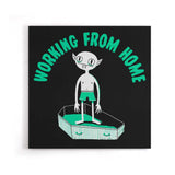 Working from Home - Canvas Print