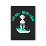Working from Home - Canvas Print