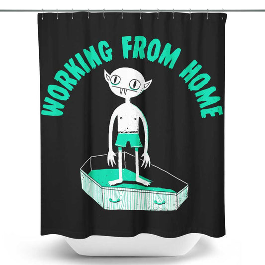 Working from Home - Shower Curtain
