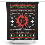 Wrapping Presents, Hunting Things - Shower Curtain