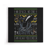 Xeno Christmas Sweater - Canvas Print