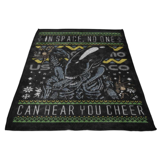 Xeno Christmas Sweater - Fleece Blanket