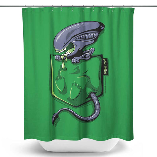 Xeno Pocket - Shower Curtain