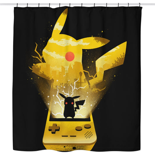 Yellow Pocket Gaming - Shower Curtain