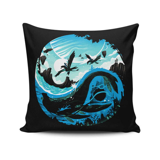 YinYang of Water - Throw Pillow