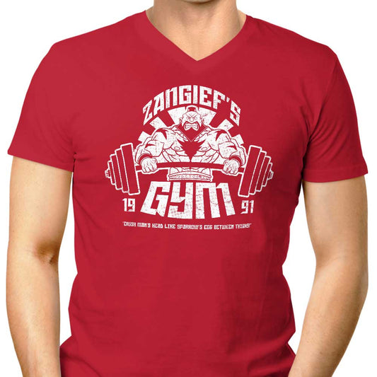 Zangief Gym - Men's V-Neck