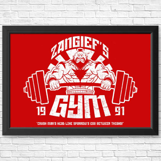 Zangief Gym - Posters & Prints