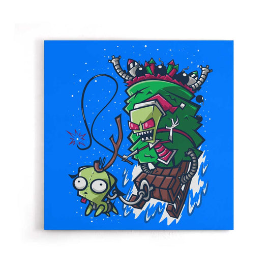 Zim Stole Christmas - Canvas Print