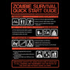 Zombie Survival Quick Start Guide - Fleece Blanket