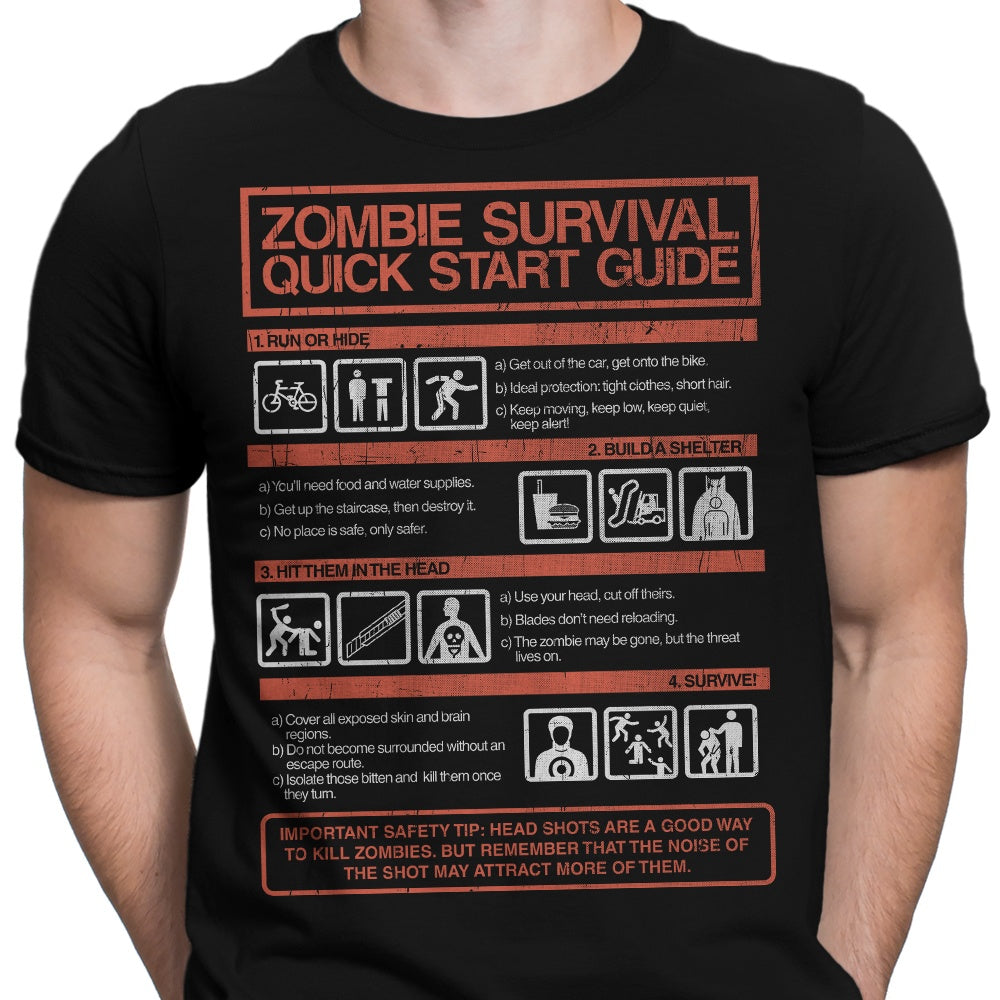 Zombie Survival Quick Start Guide - Men's Apparel