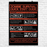 Zombie Survival Quick Start Guide - Poster