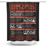 Zombie Survival Quick Start Guide - Shower Curtain